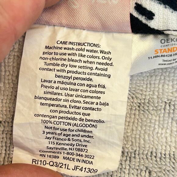 Jack Skellington Hair Towel Disney Oeko Tex Standard 100 27" x 15" - Picture 6 of 8